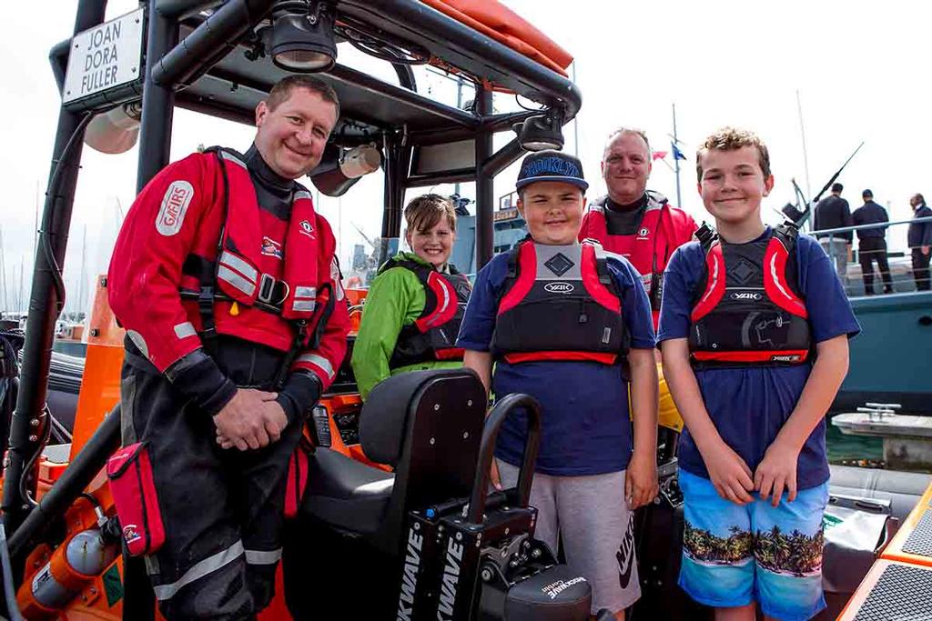 Visitors to Gosport Marine Festival with GAFIRS crew © Alison Willis